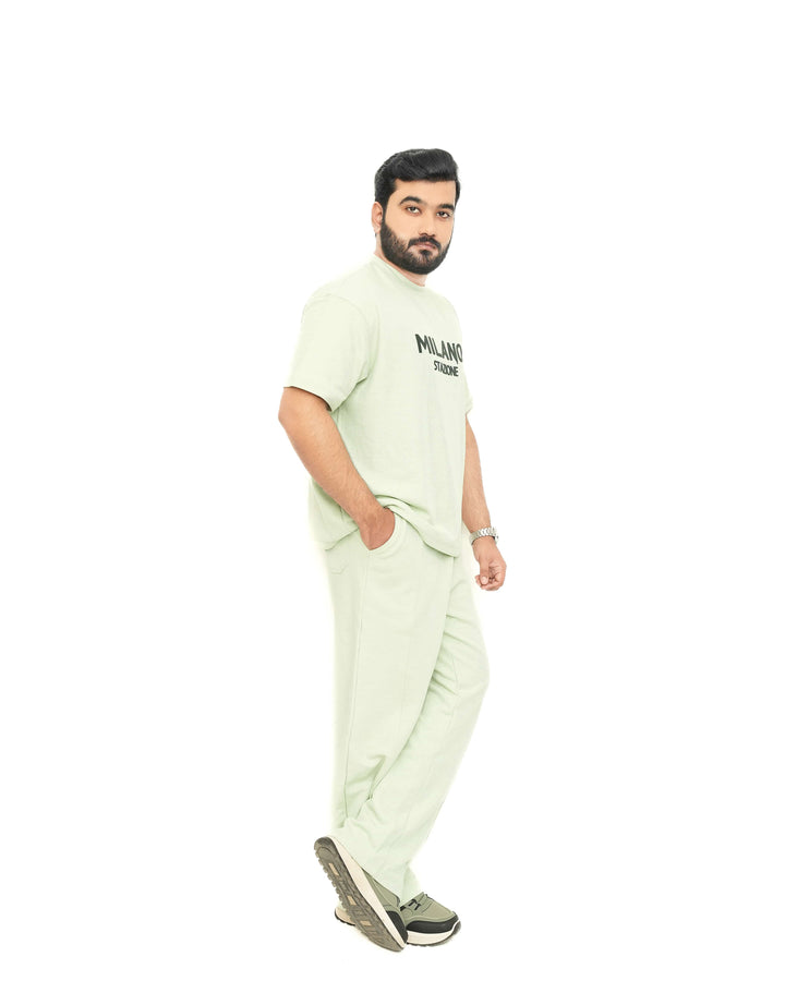 "Milano Stazione" Textured Co-ord Set,Mint Green. Genzee Store Co-ord Set