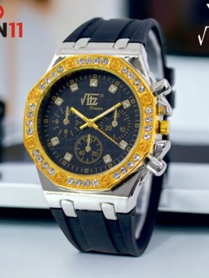 Luxury Crystal Bezel Sports Watch – Premium & Stylish!